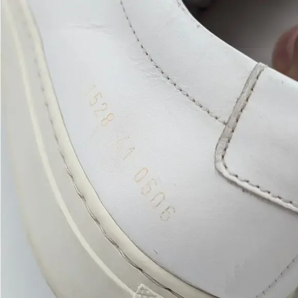 Common Projects Original Achilles Sneaker Shoes Men's White Size US7.5 EU41